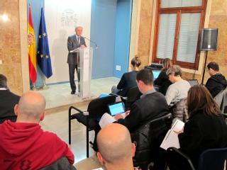 El presidente del Tribunal Superior de Justicia de les Illes Balears, Antonio J. Terrasa García, durante su comparecencia